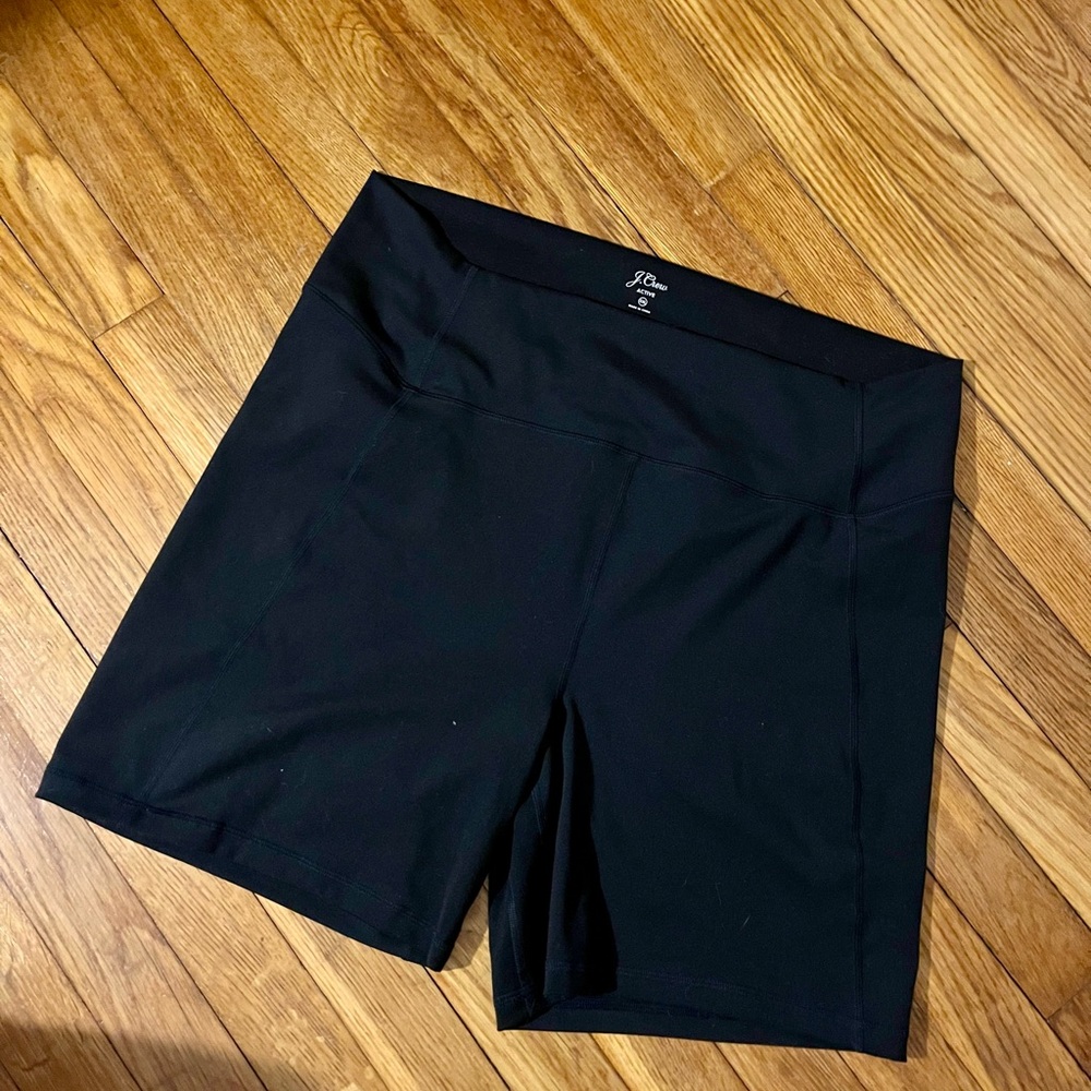J. Crew Women's Active Black Swim Bike Shorts